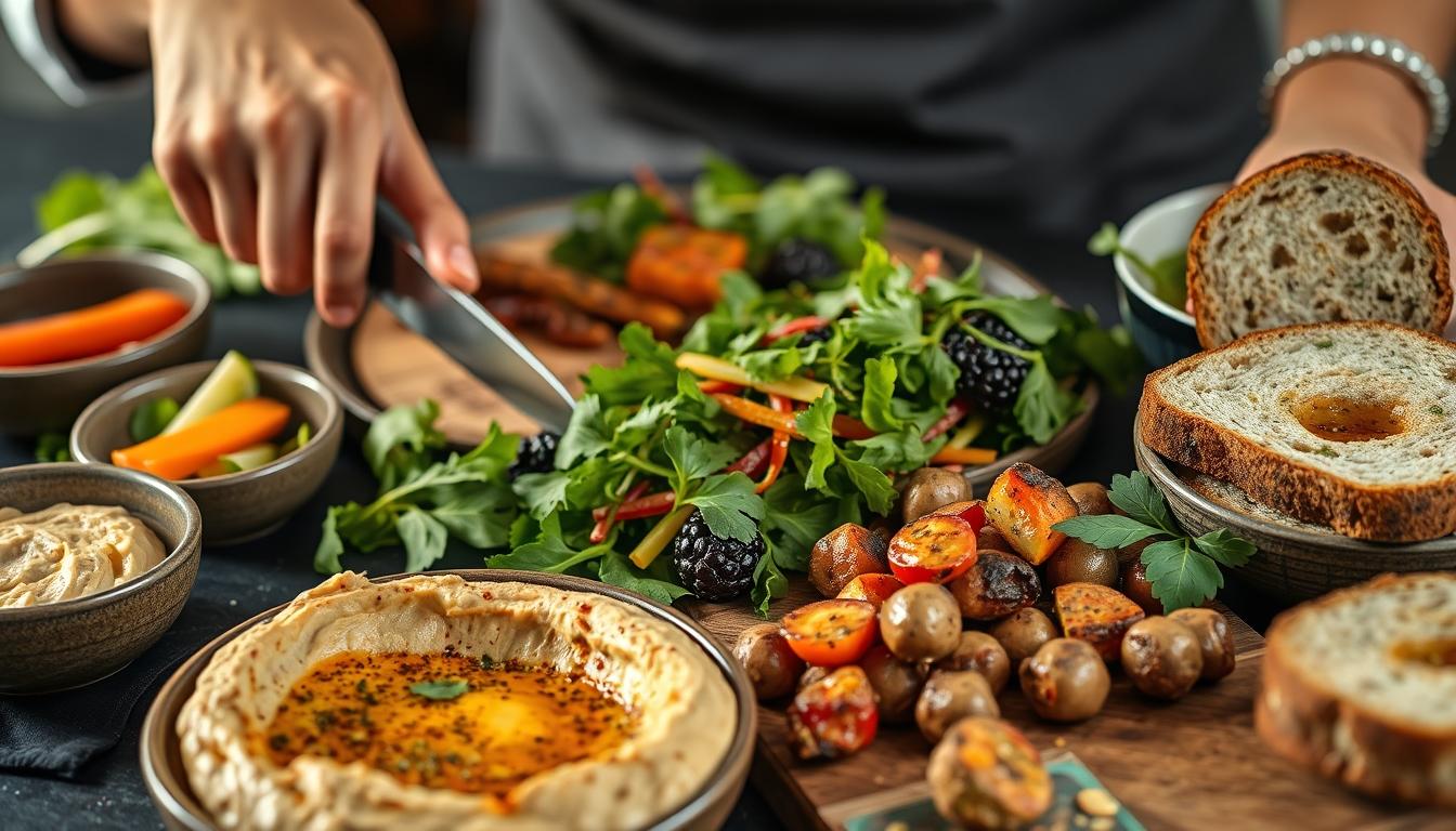 Comforting family dinner served at home